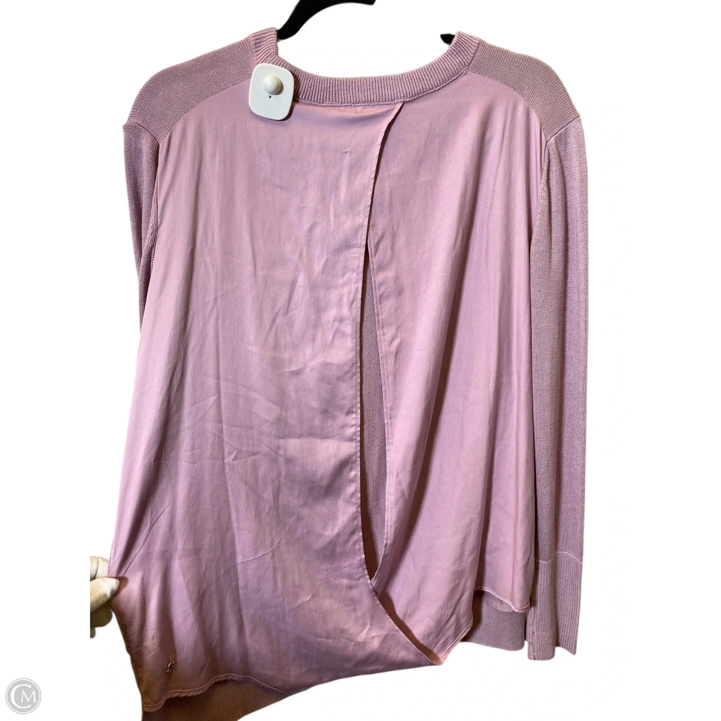 Athletic Top Long Sleeve Crewneck By Lululemon In Pink, Size: 10