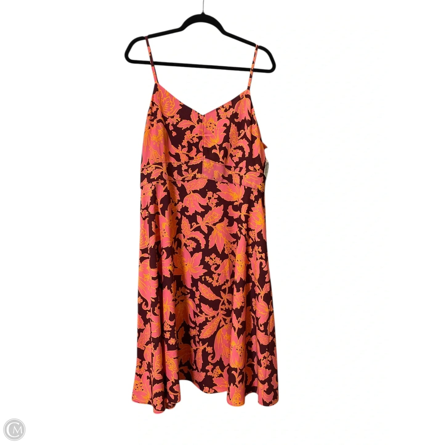Dress Casual Midi By Loft In Floral Print, Size: 14