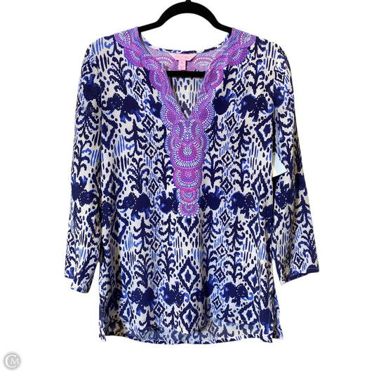 Blouse Designer By Lilly Pulitzer In Multi-colored, Size: Xs