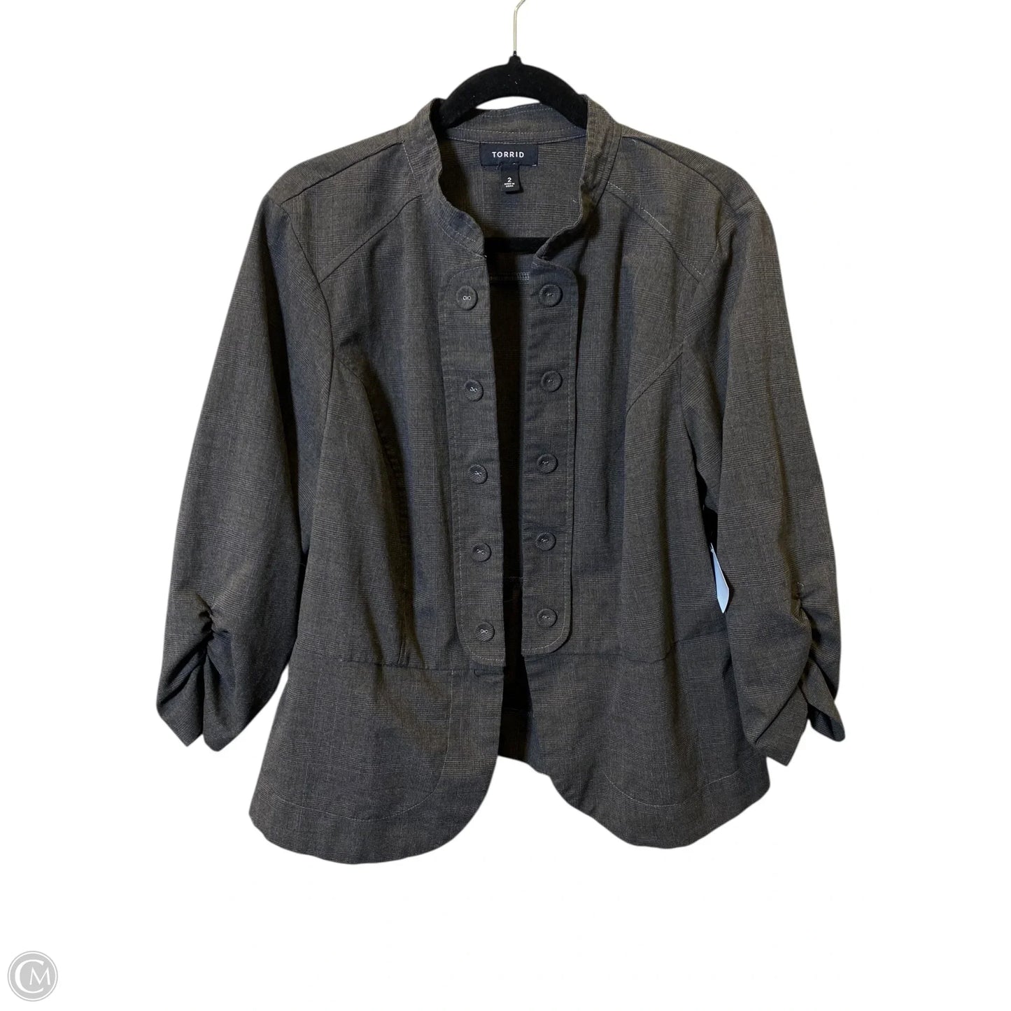 Blazer By Torrid In Grey, Size: 2x