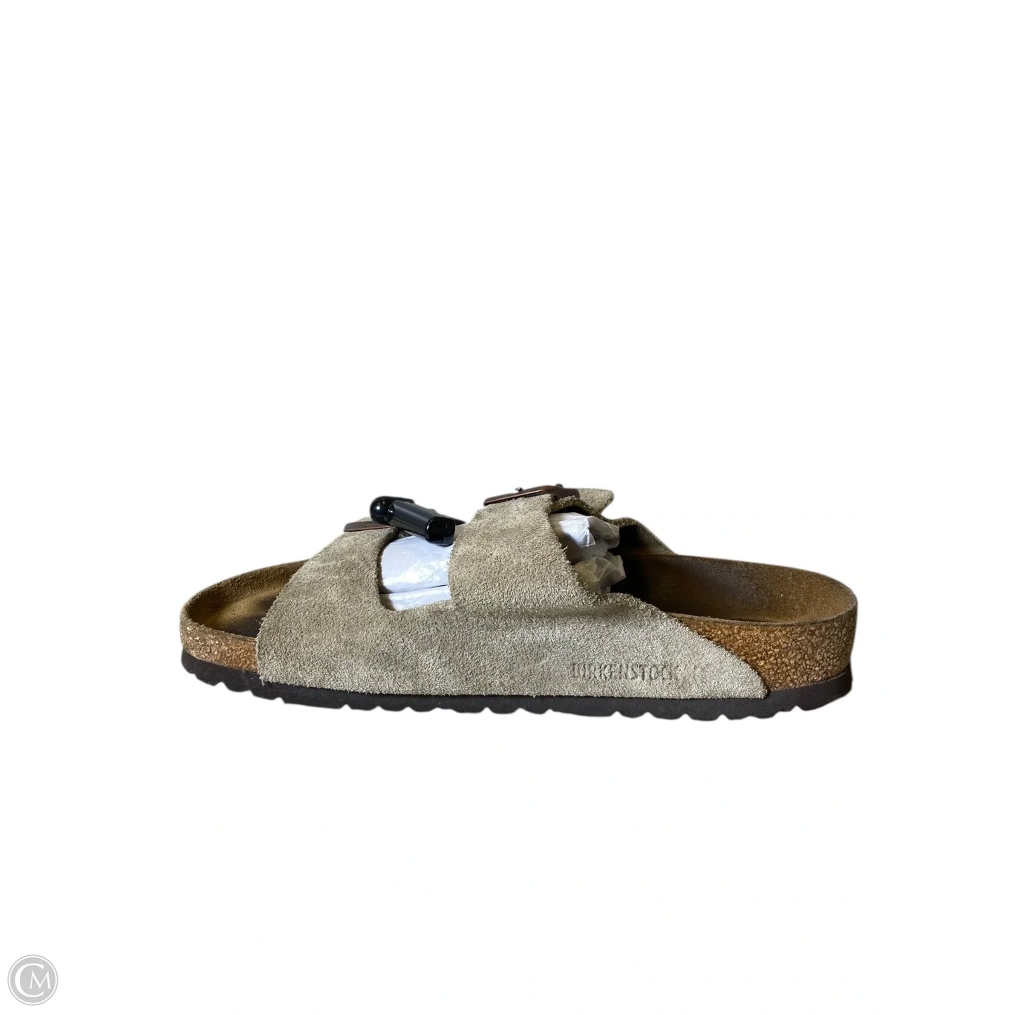 Sandals Flats By Birkenstock In Beige, Size: 10