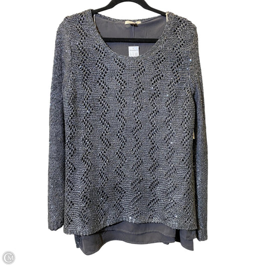 Sweater By Roz And Ali In Grey, Size: Xl