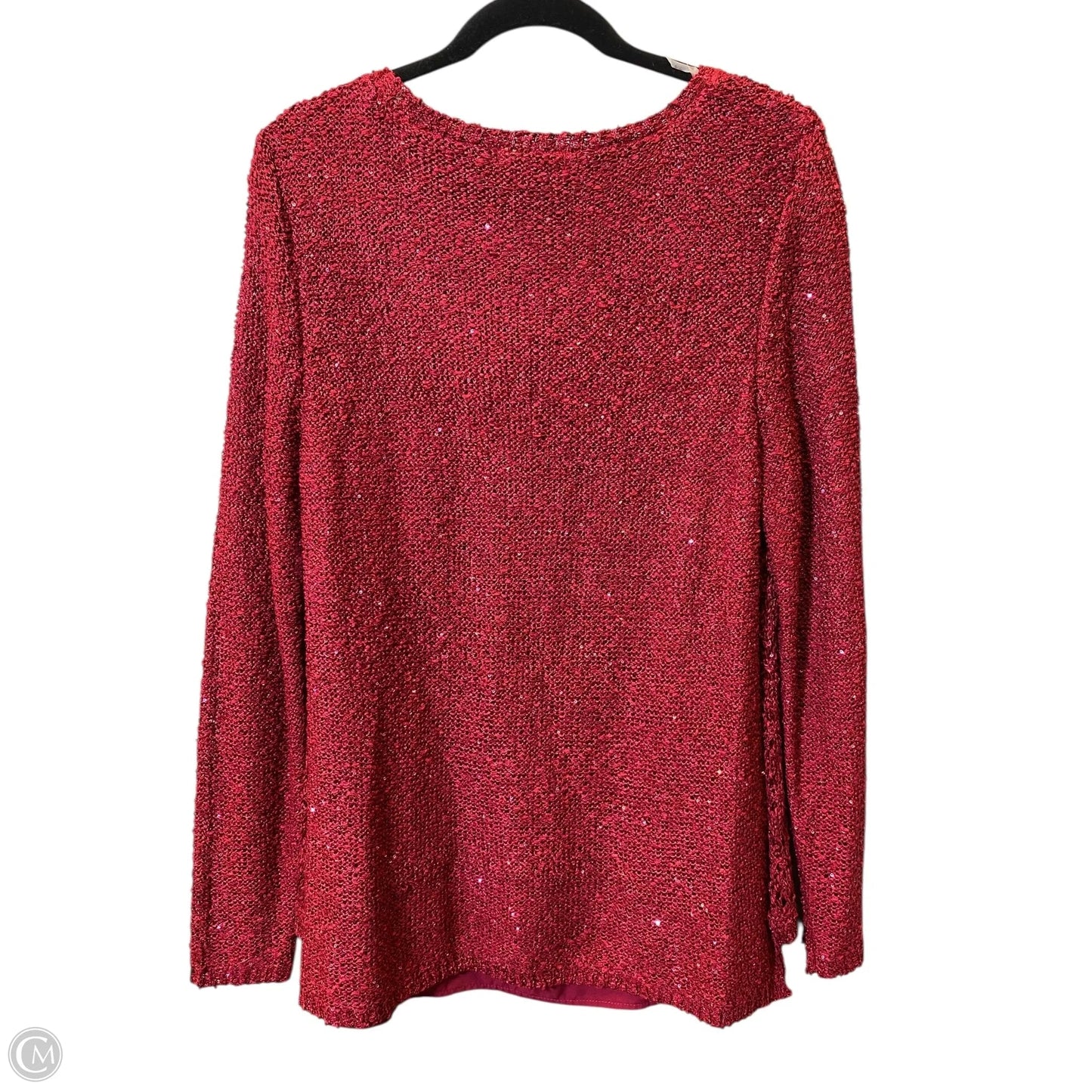 Sweater By Cb Studio In Red, Size: Xl