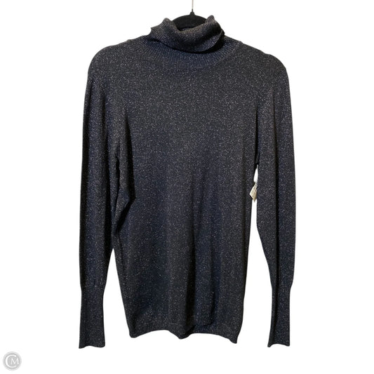 Sweater By Worthington In Black & Gold, Size: L