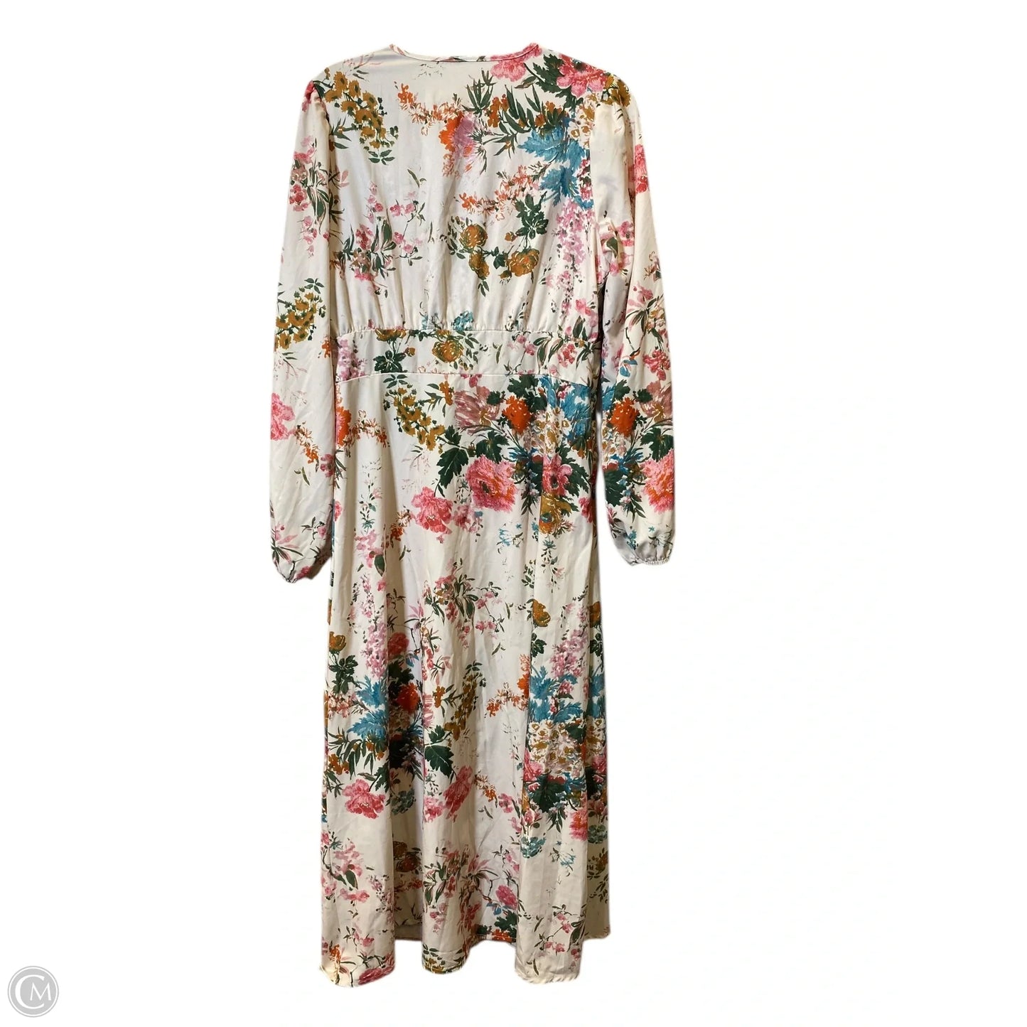 Dress Casual Maxi By Clothes Mentor In Floral Print, Size: L