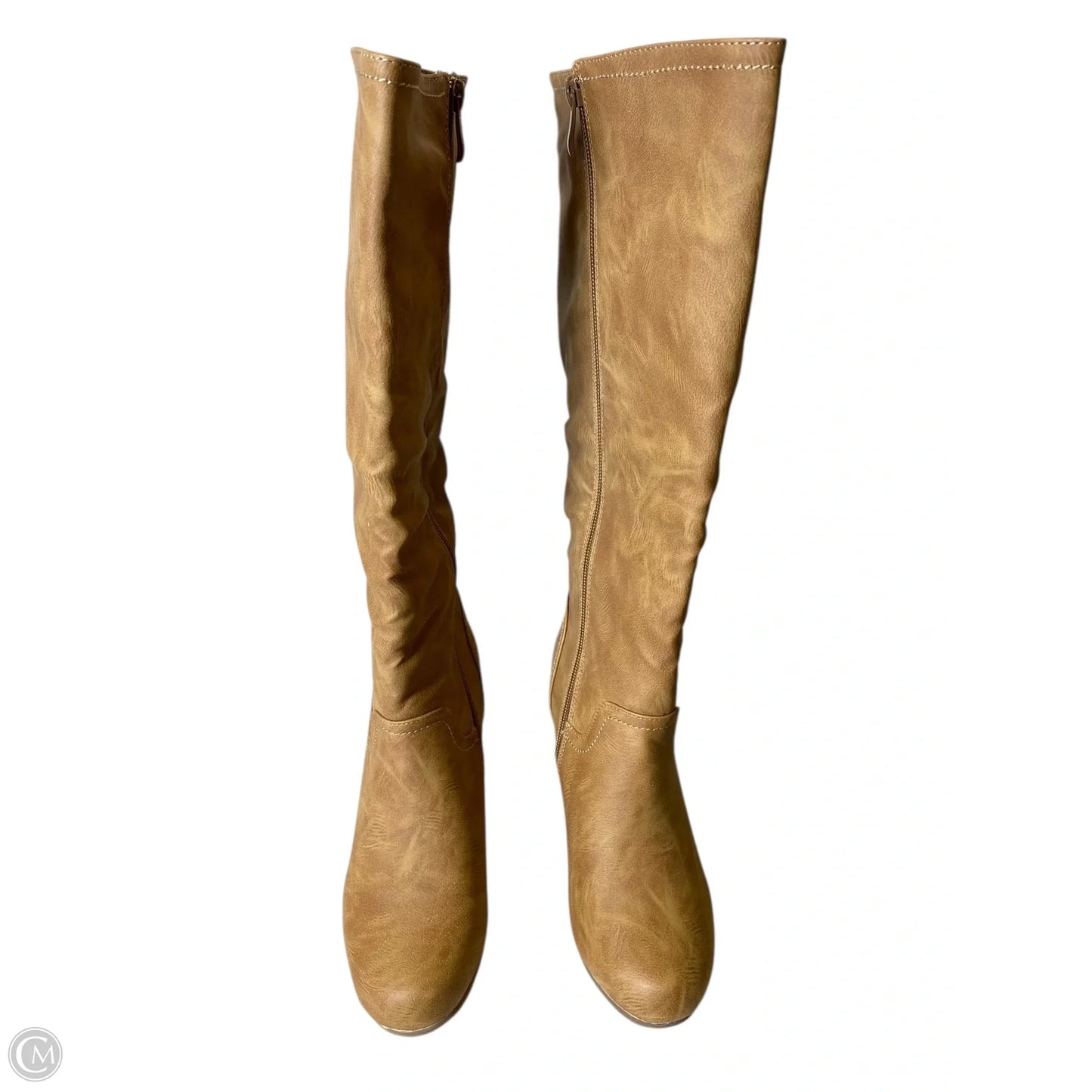 Boots Knee Heels By Journee In Brown, Size: 7