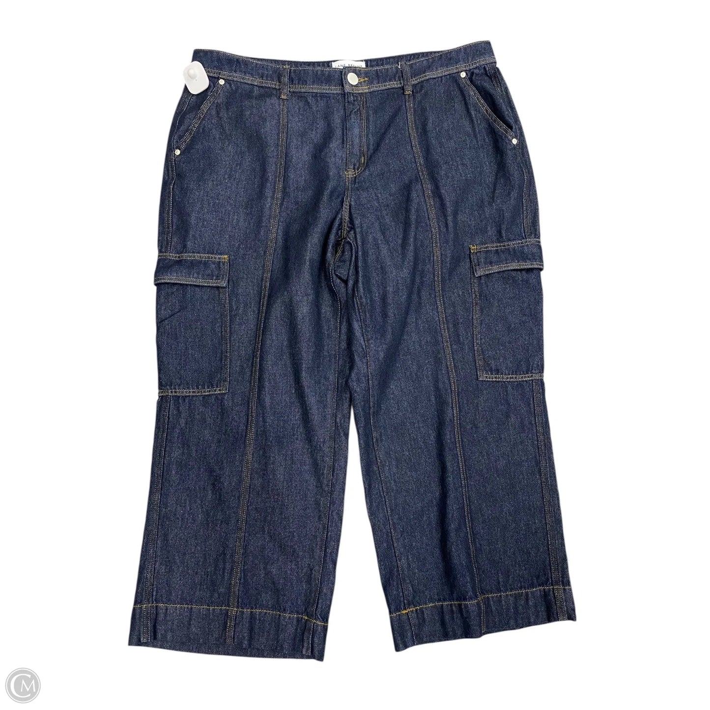 Jeans Wide Leg By Lane Bryant In Blue Denim, Size: 18