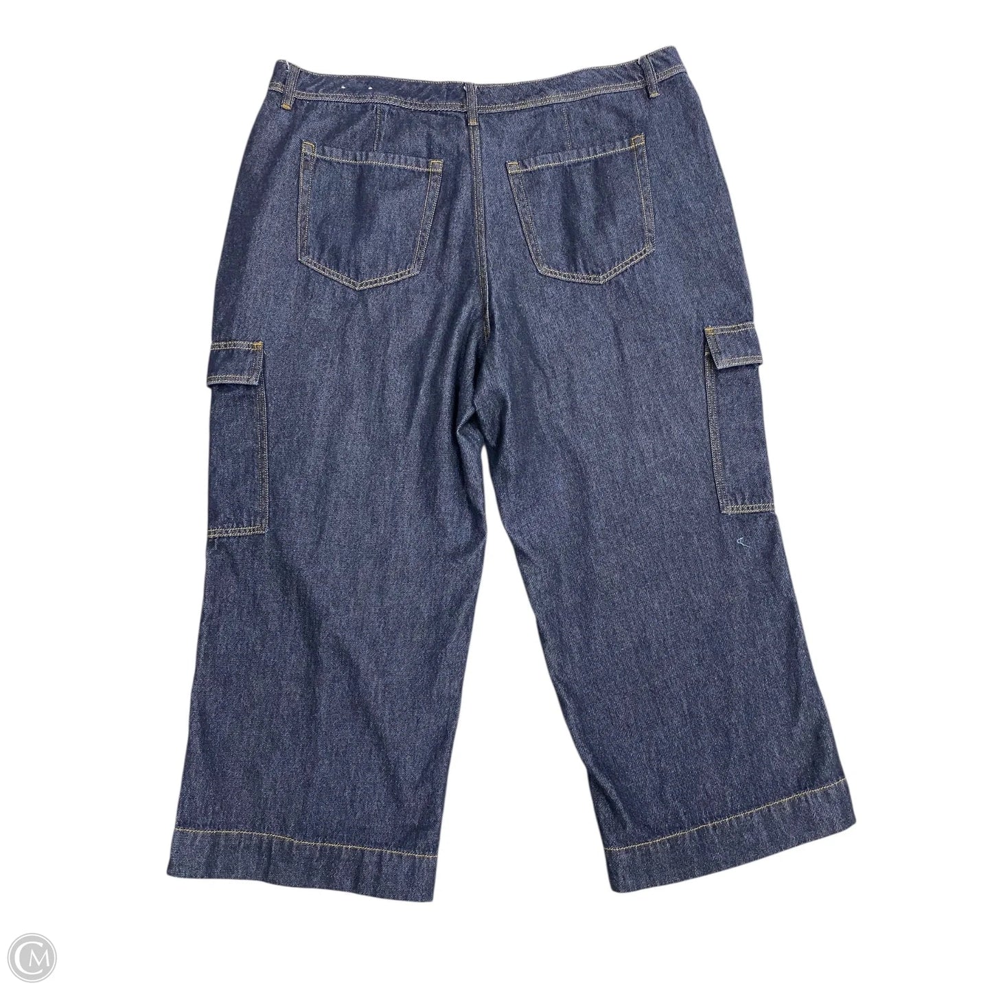 Jeans Wide Leg By Lane Bryant In Blue Denim, Size: 18