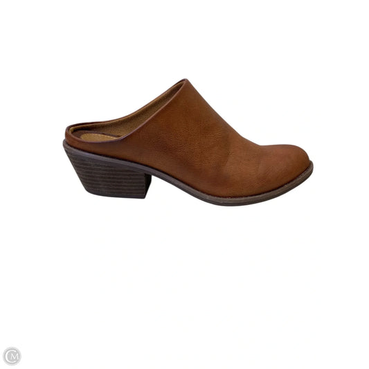 Shoes Heels Block By Sofft In Brown, Size: 9