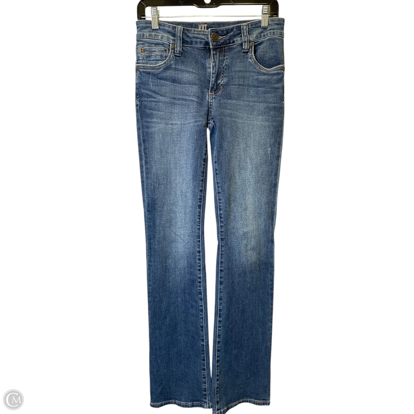 Jeans Boot Cut By Kut In Blue Denim, Size: 0
