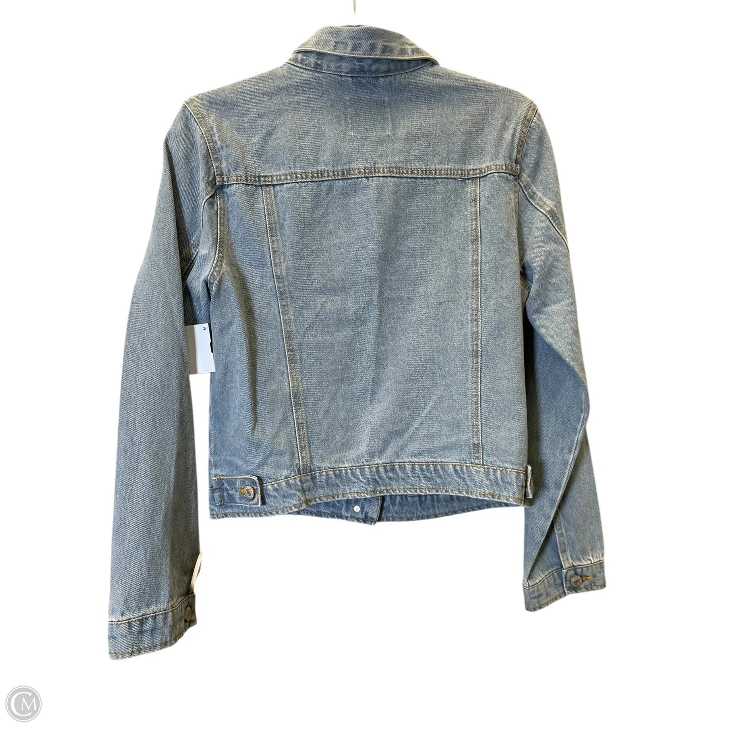 Jacket Denim By Love Tree In Blue, Size: M