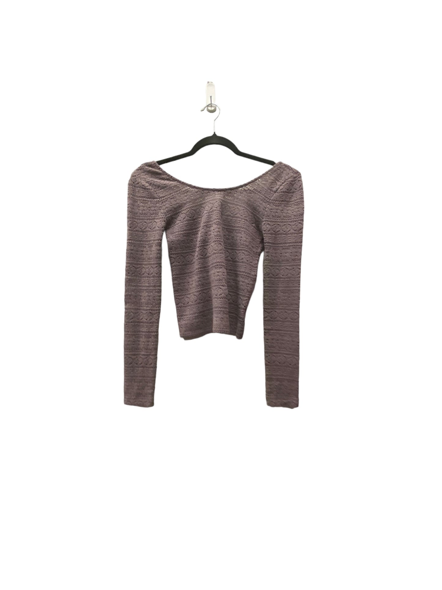 Top Long Sleeve By American Eagle In Purple, Size: Xs