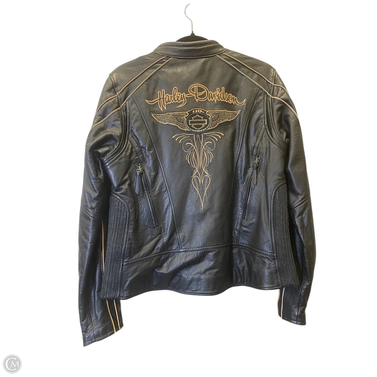 Jacket Leather By Harley Davidson In Black, Size: L
