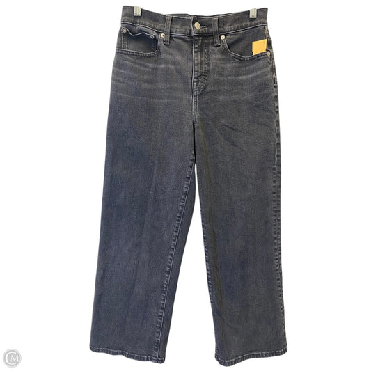 Jeans Straight By J. Crew In Black Denim, Size: 2