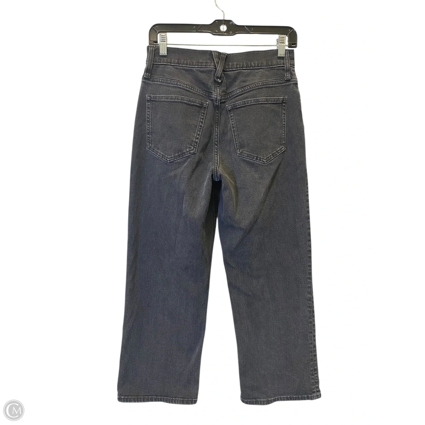 Jeans Straight By J. Crew In Black Denim, Size: 2