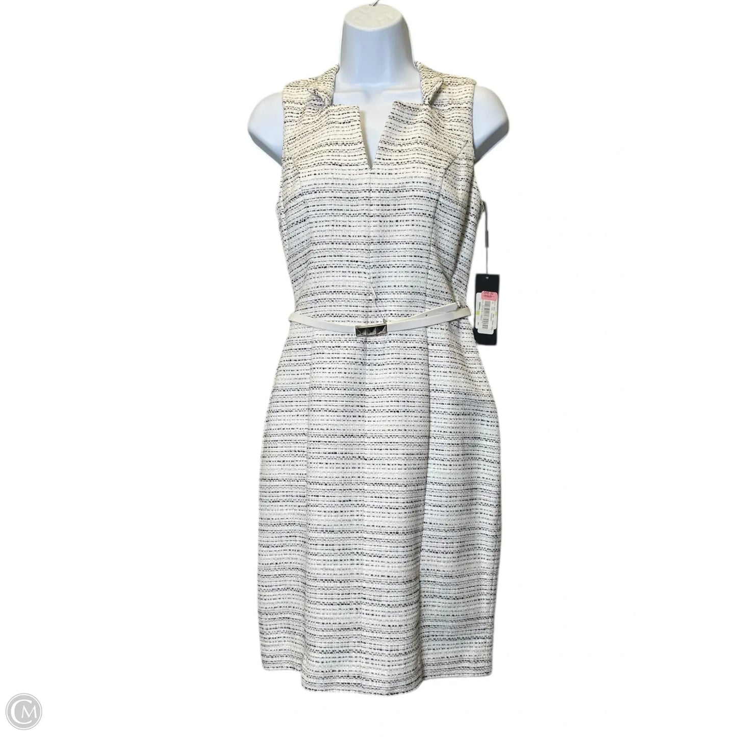 Dress Designer By Karl Lagerfeld In Black & White, Size: 4