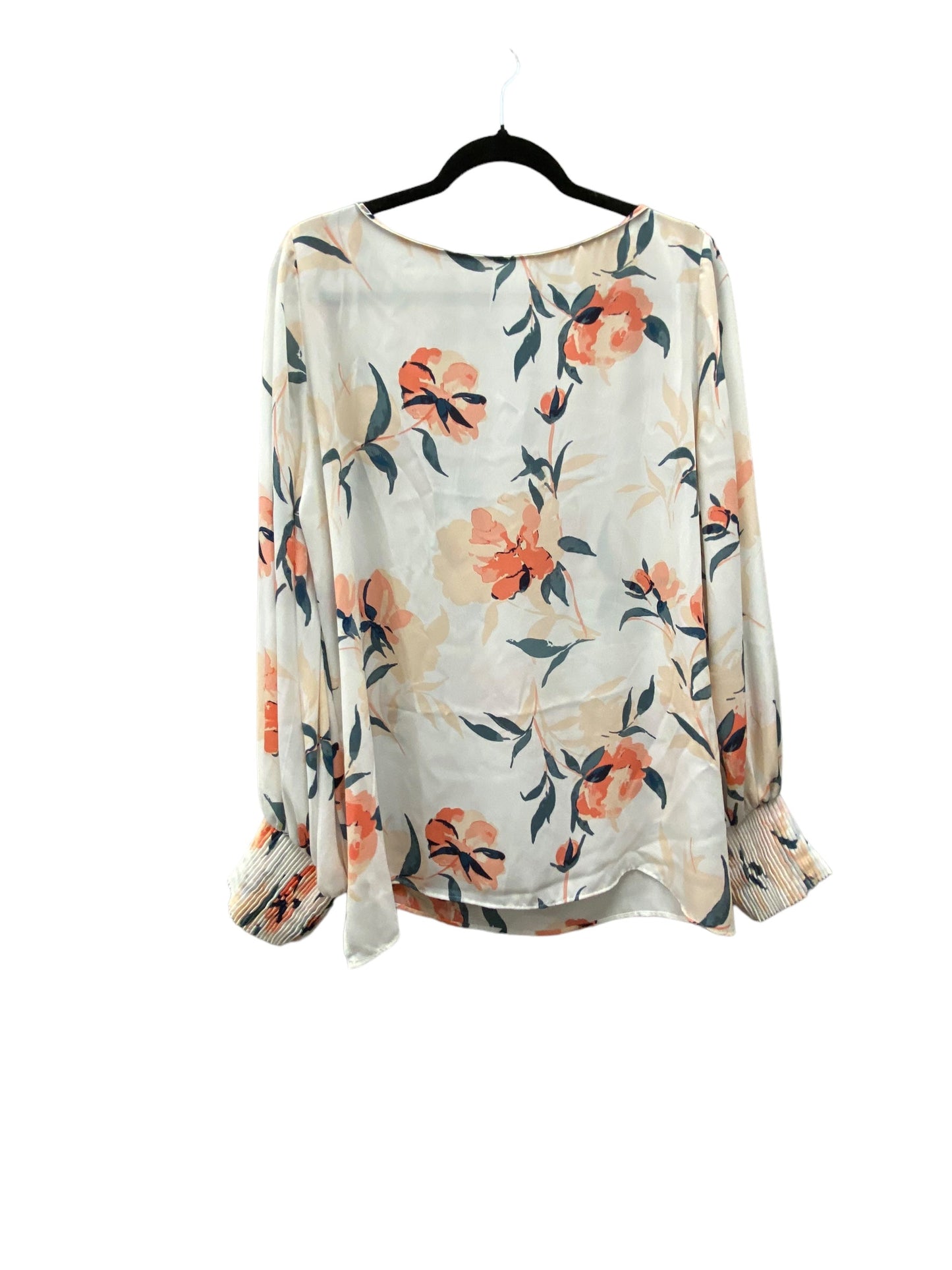 Top Long Sleeve By Ann Taylor In Floral Print, Size: Xl