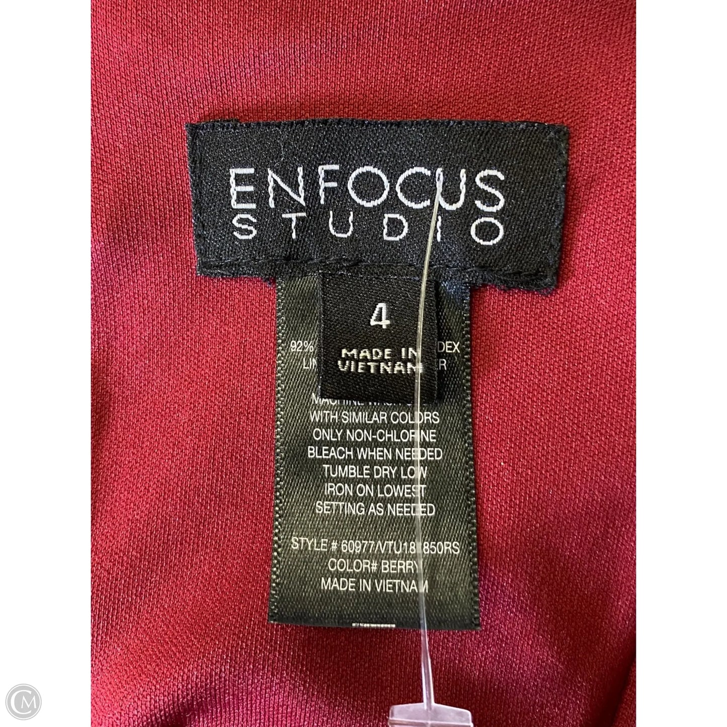 Dress Party Midi By Enfocus In Maroon, Size: 4