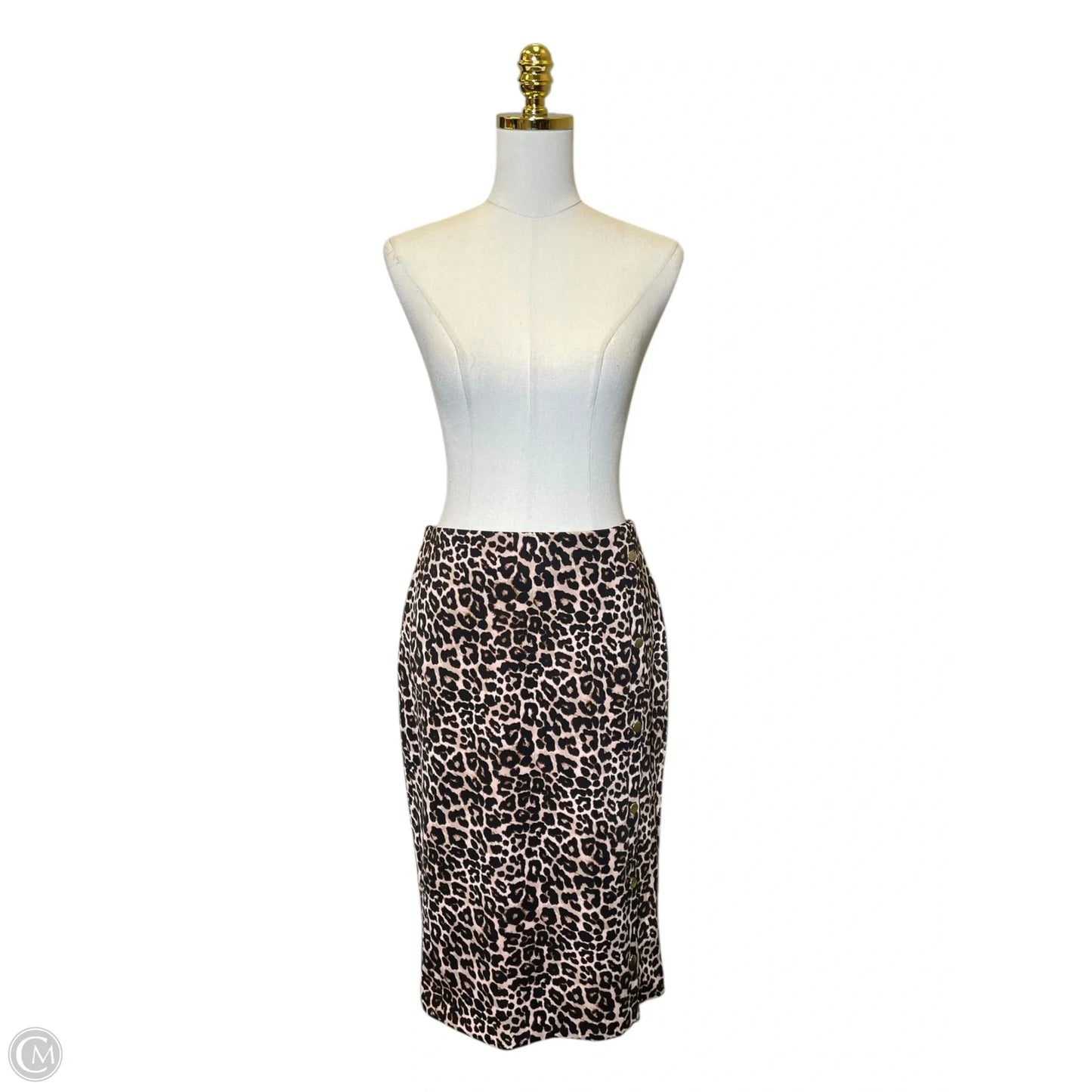 Skirt Midi By Bold Elements In Animal Print, Size: M