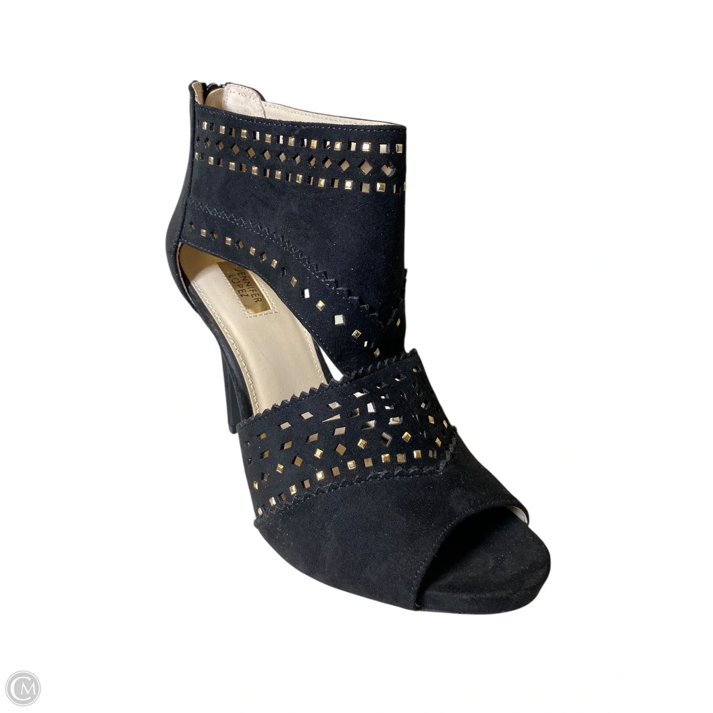 Sandals Heels Stiletto By Jennifer Lopez In Black, Size: 8