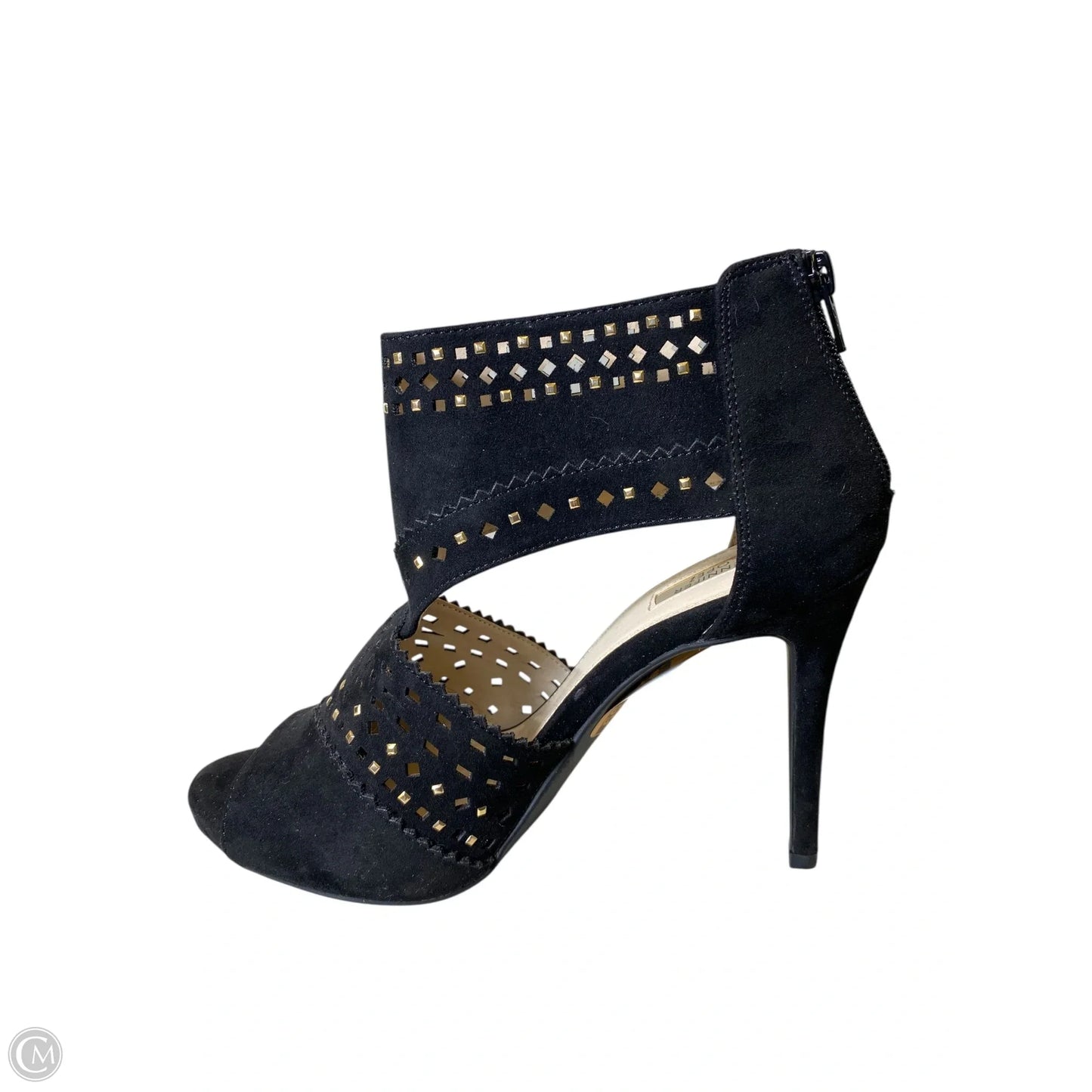 Sandals Heels Stiletto By Jennifer Lopez In Black, Size: 8