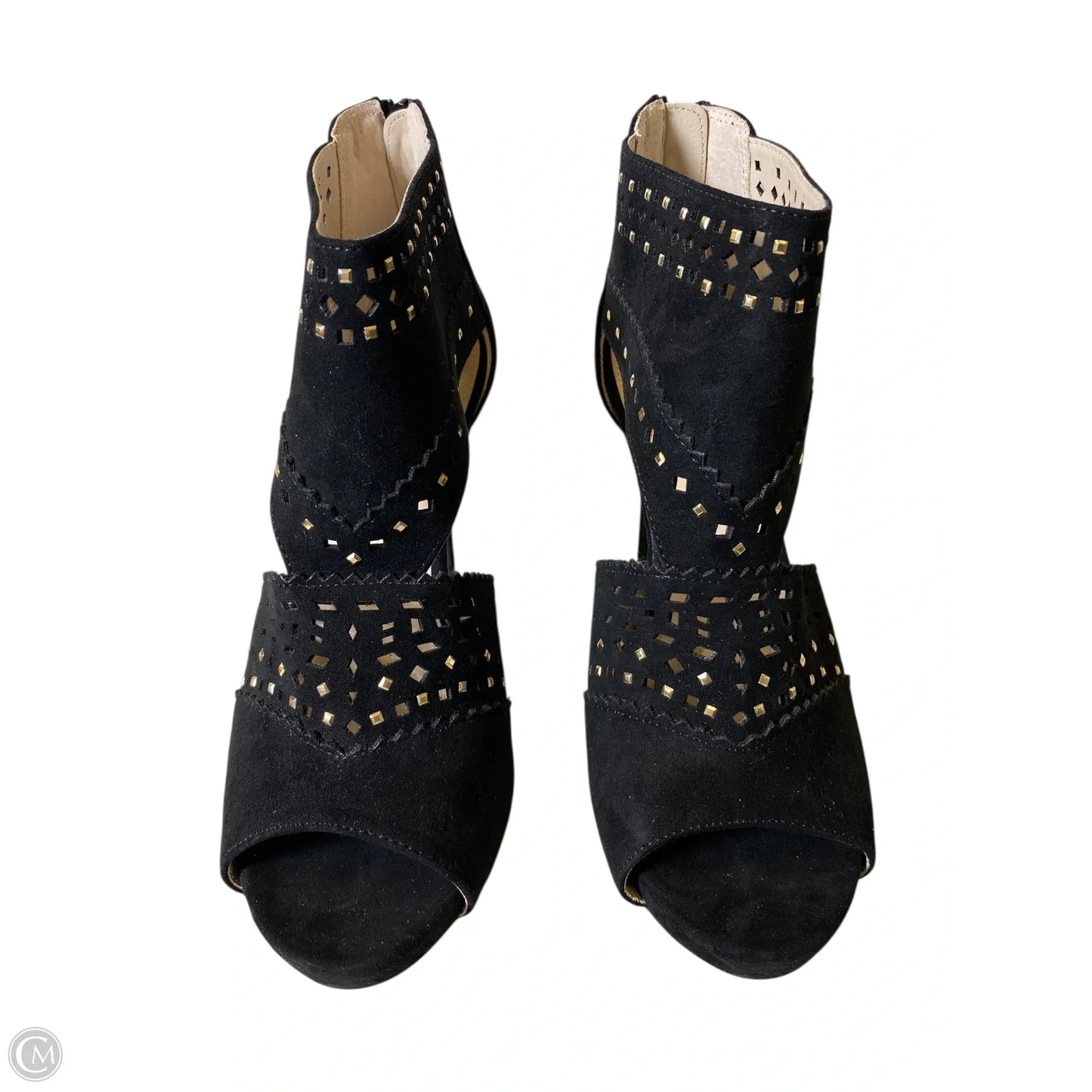 Sandals Heels Stiletto By Jennifer Lopez In Black, Size: 8