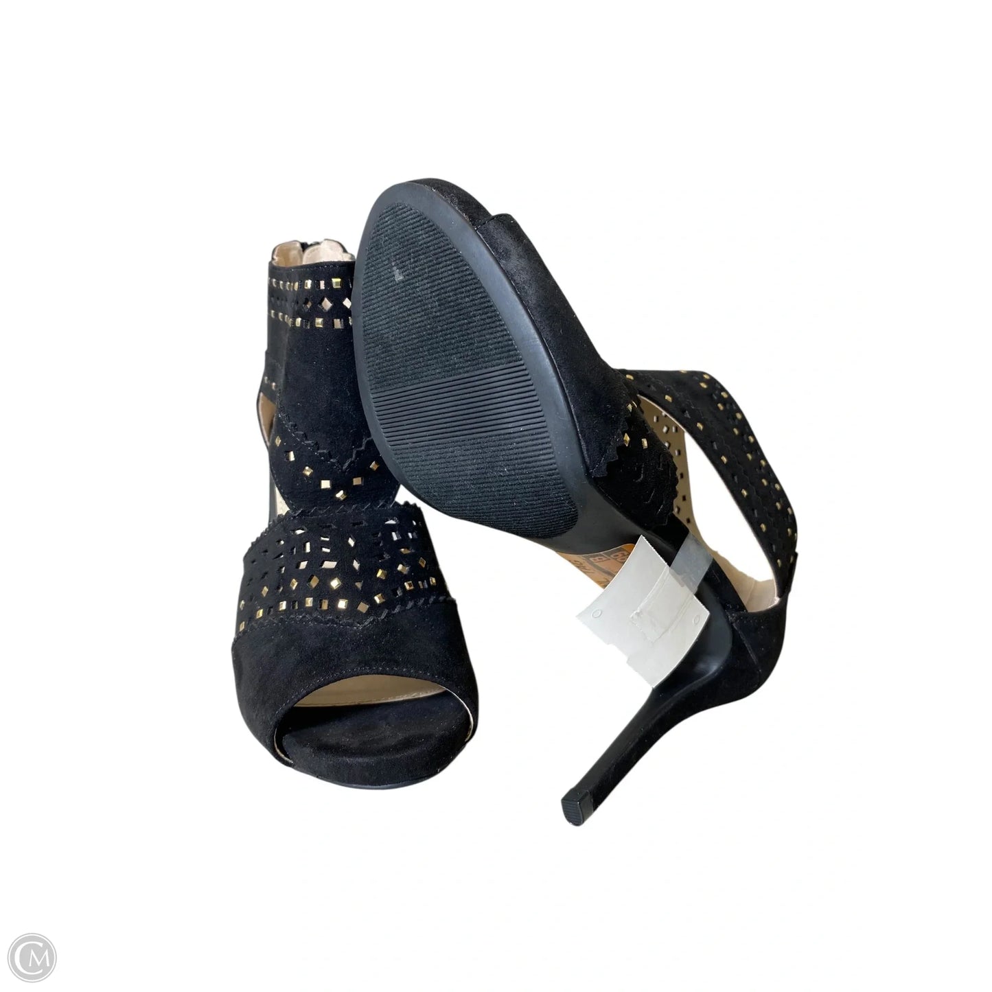 Sandals Heels Stiletto By Jennifer Lopez In Black, Size: 8