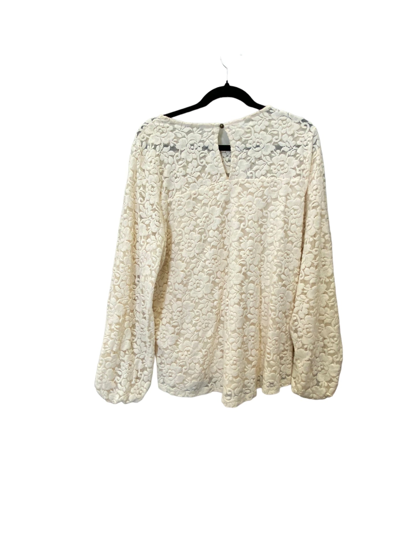 Top Long Sleeve By Maurices In Beige, Size: L