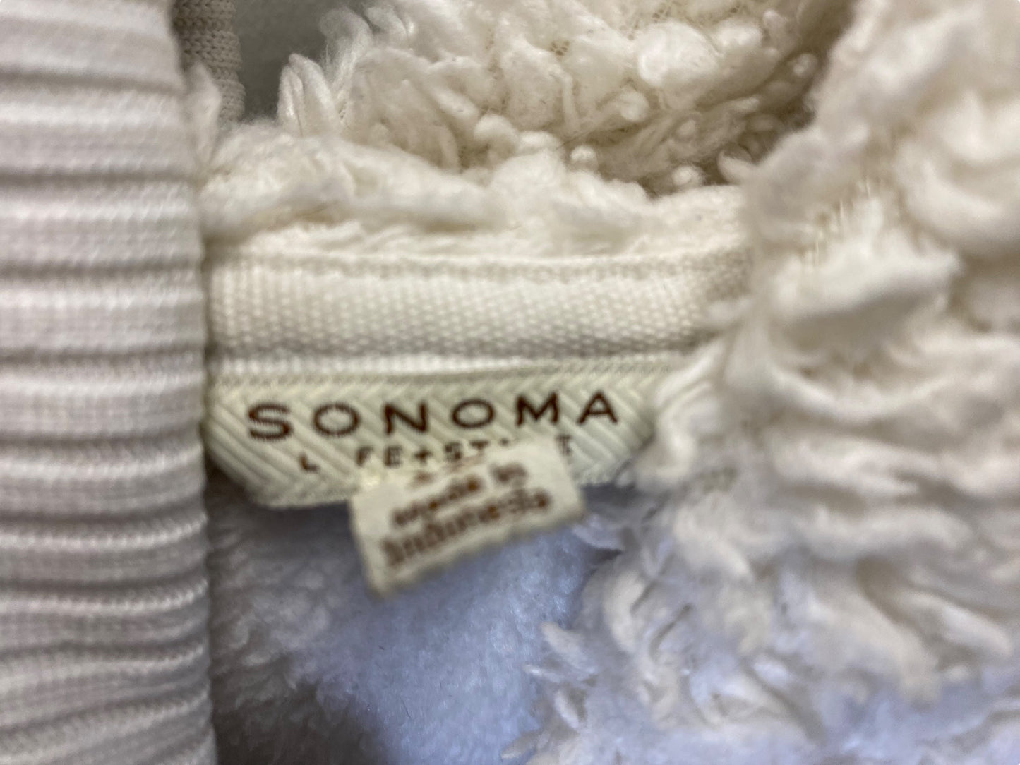 Sweatshirt Hoodie By Sonoma In White, Size: 1x