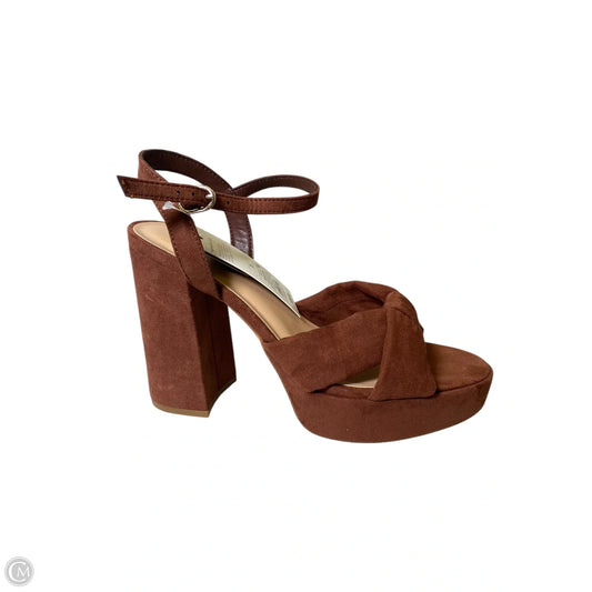 Shoes Heels Block By A New Day In Brown, Size: 7.5