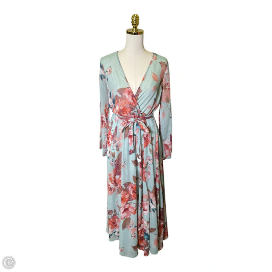 Dress Casual Maxi By Clothes Mentor In Floral Print, Size: 8