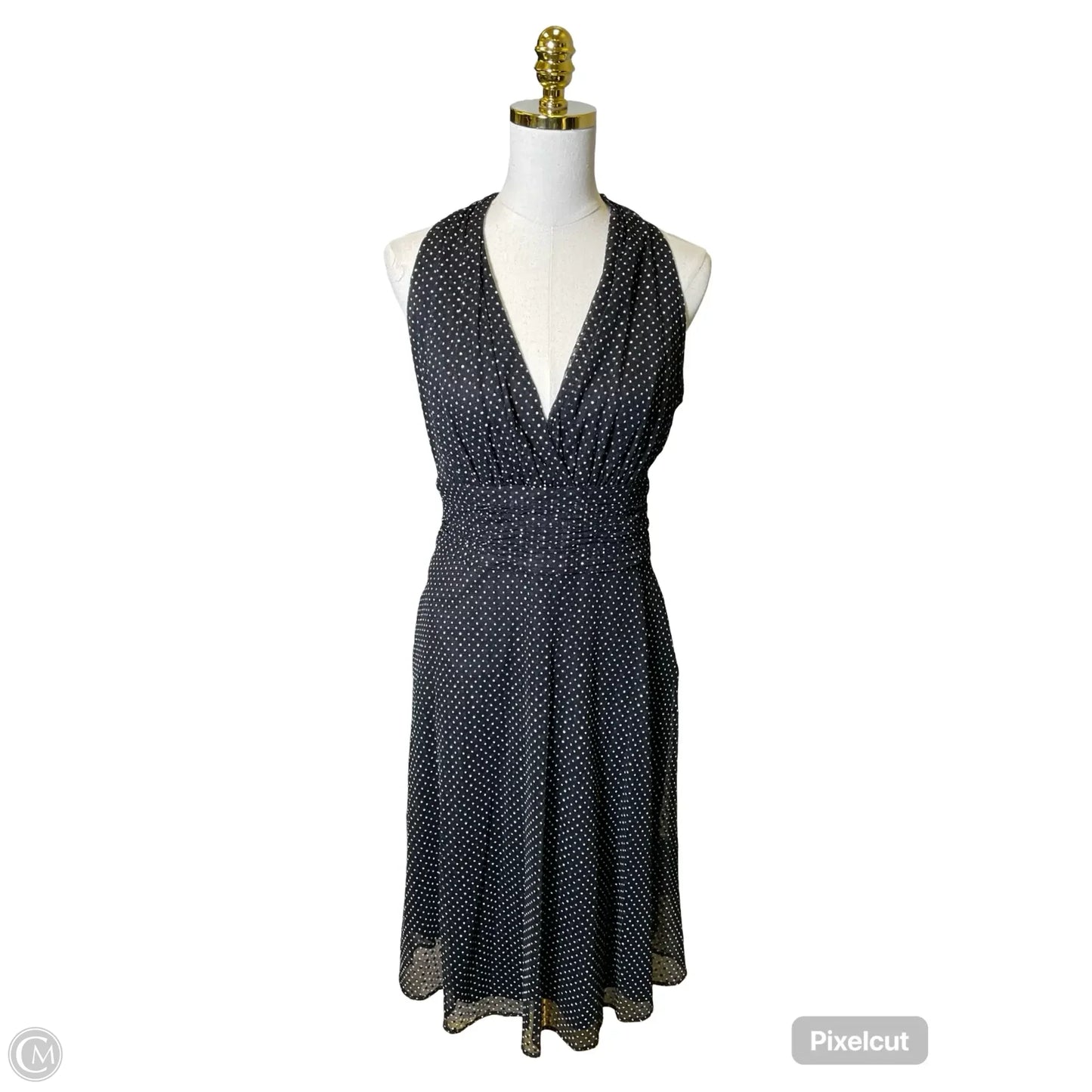 Dress Casual Midi By Evan-picone In Polkadot Pattern, Size: 12