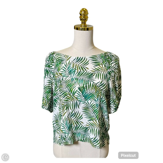 Blouse 3/4 Sleeve By Loft In Green, Size: S