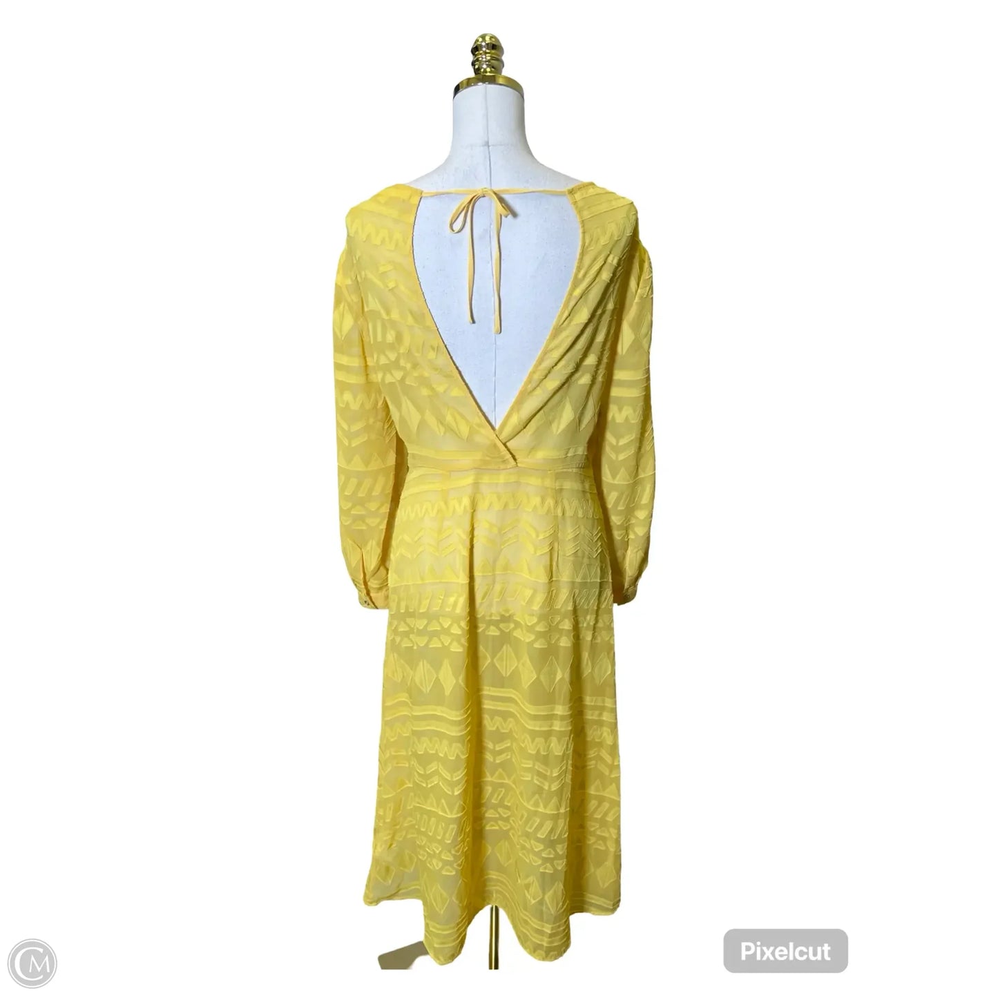 Dress Casual Maxi By Ted Baker In Yellow, Size: S