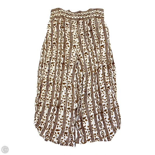 Pants Lounge By Free People In Brown & White, Size: 14