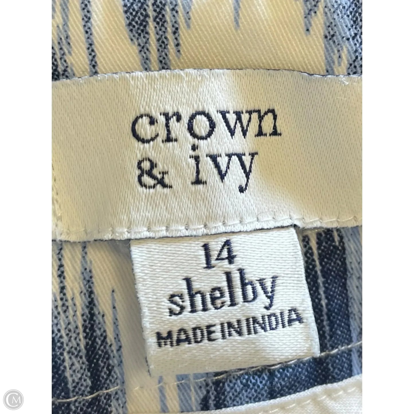 Shorts By Crown And Ivy In Blue & White, Size: 14