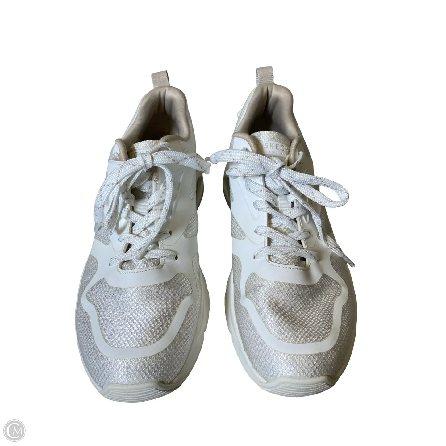 Shoes Sneakers By Skechers In White, Size: 8.5