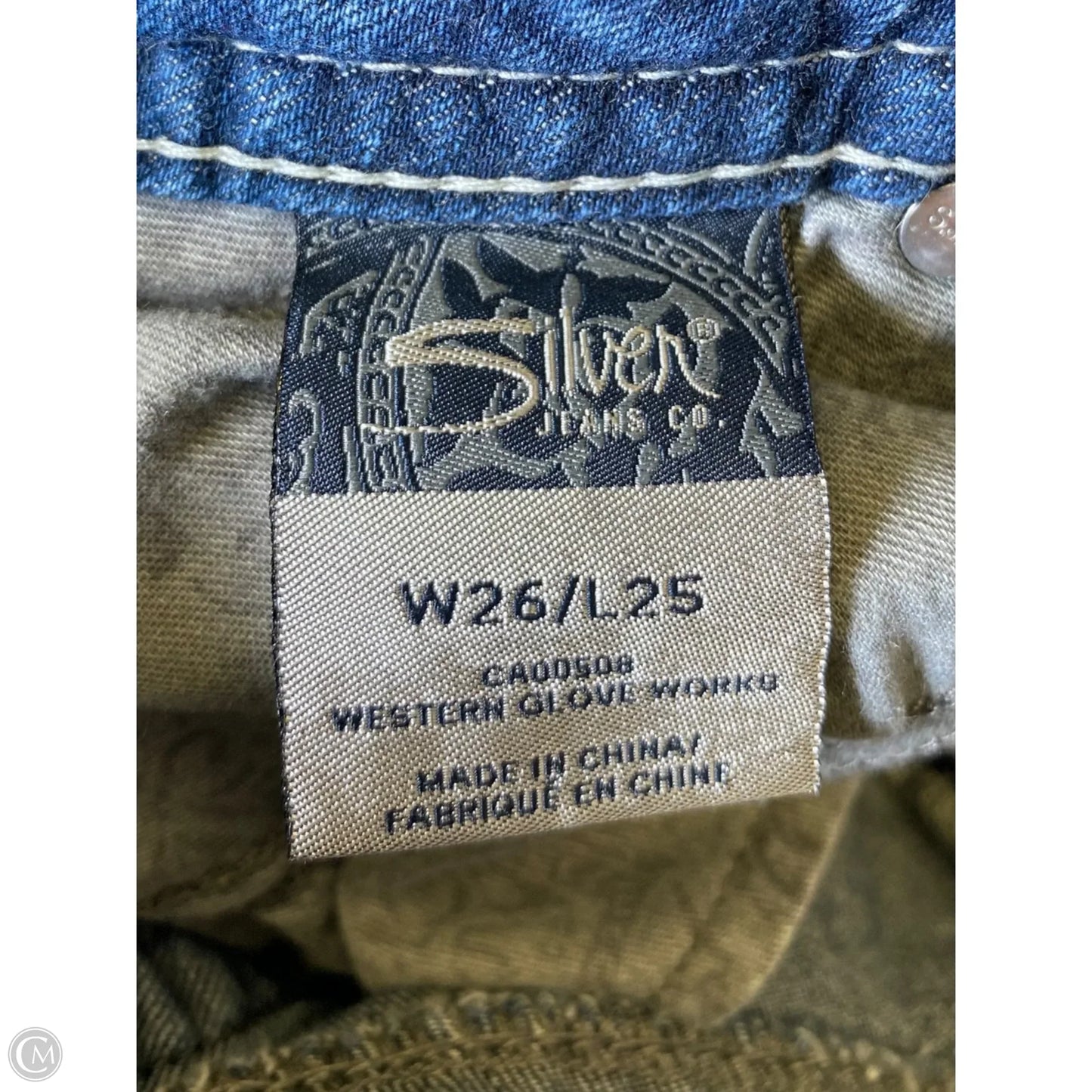 Jeans Boot Cut By Silver In Blue Denim, Size: 2