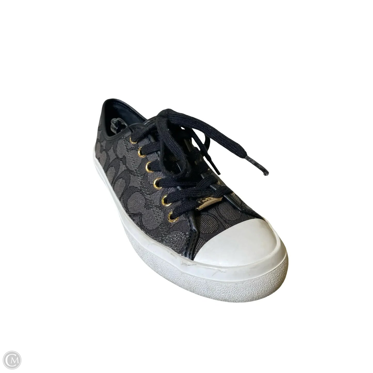 Shoes Sneakers By Coach In Black & Grey, Size: 7.5