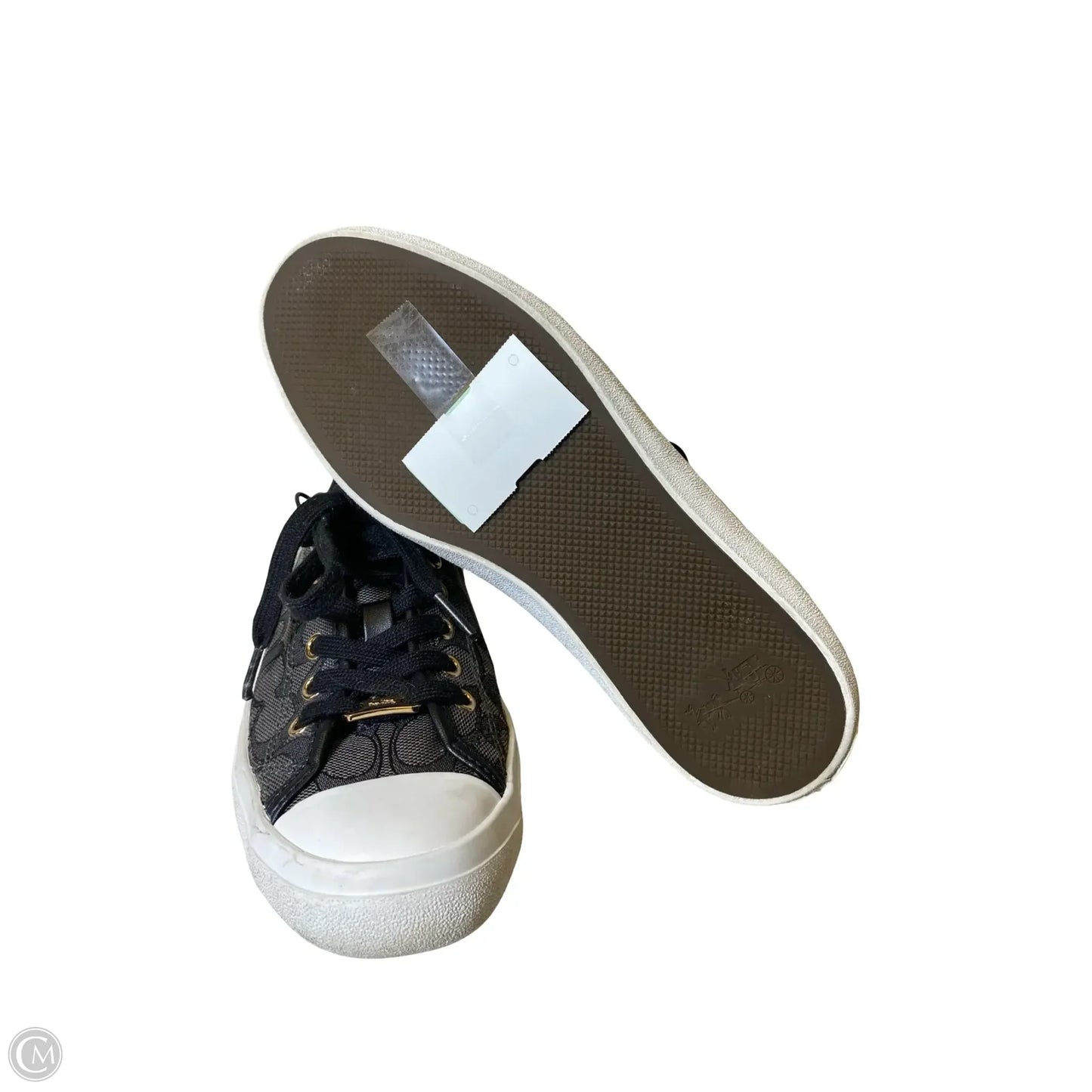 Shoes Sneakers By Coach In Black & Grey, Size: 7.5