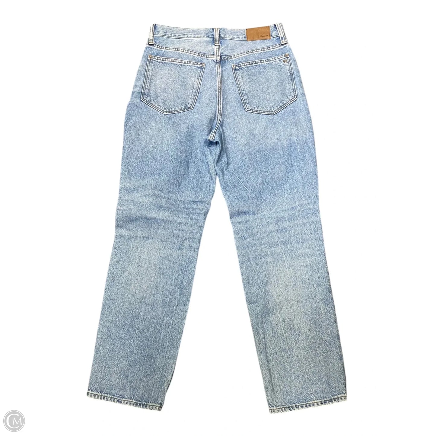 Jeans Straight By Madewell In Blue Denim, Size: 4