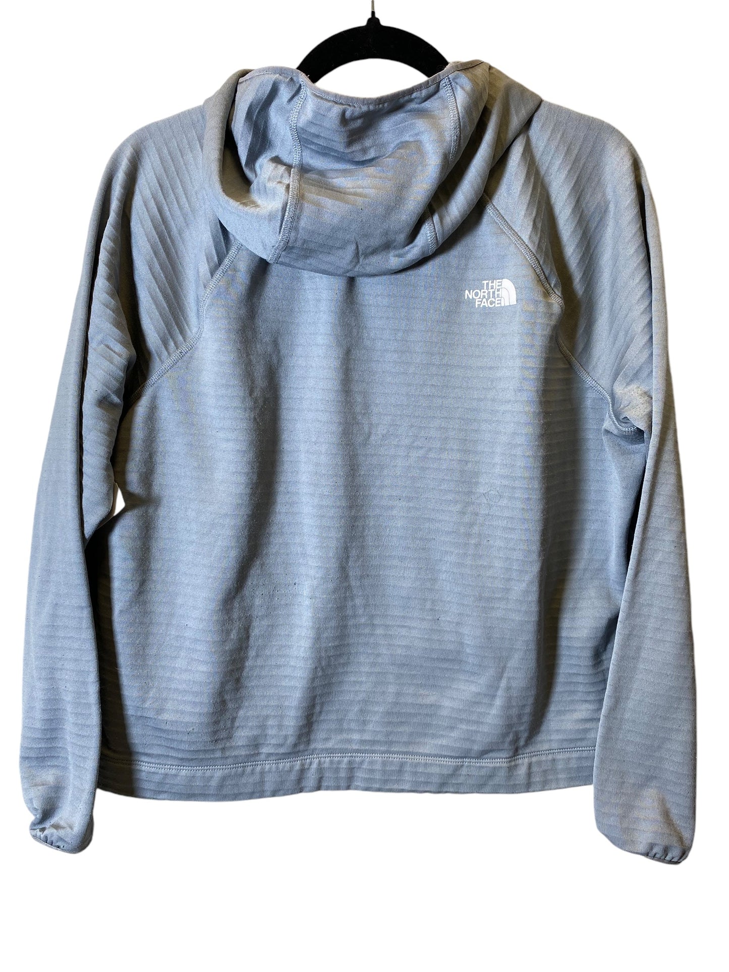 Athletic Top Long Sleeve Hoodie By The North Face In Blue, Size: L