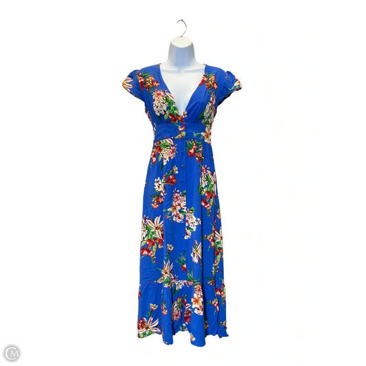 Dress Casual Maxi By Express In Floral Print, Size: Xs