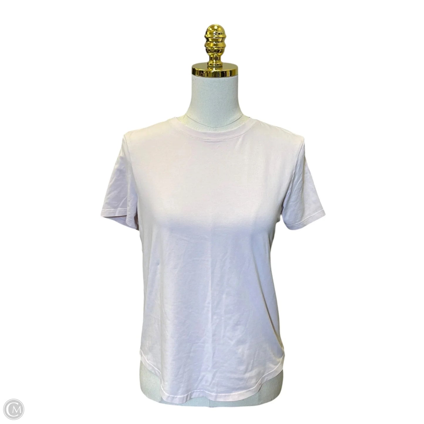 Athletic Top Short Sleeve By Lululemon In Pink, Size: S
