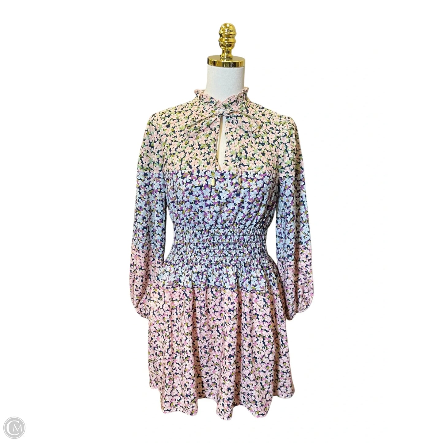 Dress Casual Midi By Vince Camuto In Floral Print, Size: 6