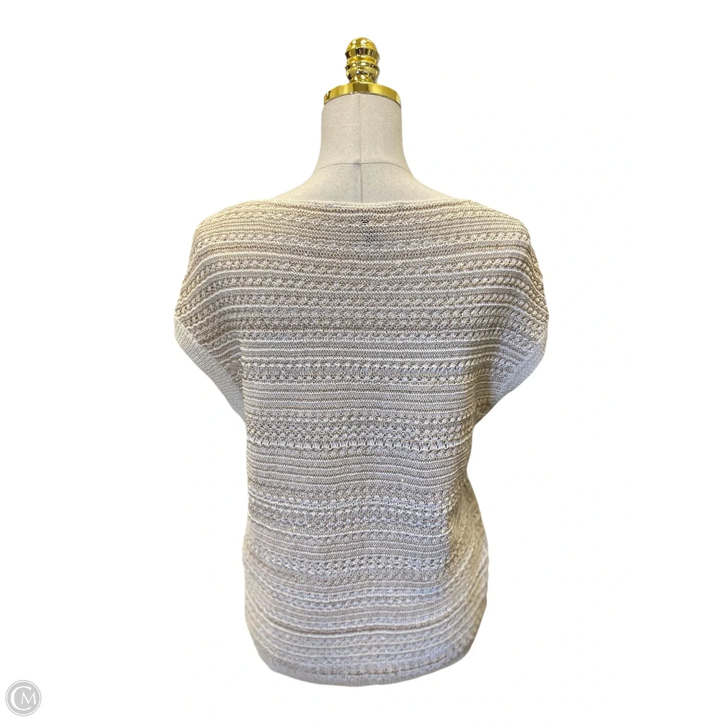 Top Short Sleeve By White House Black Market In Beige, Size: S