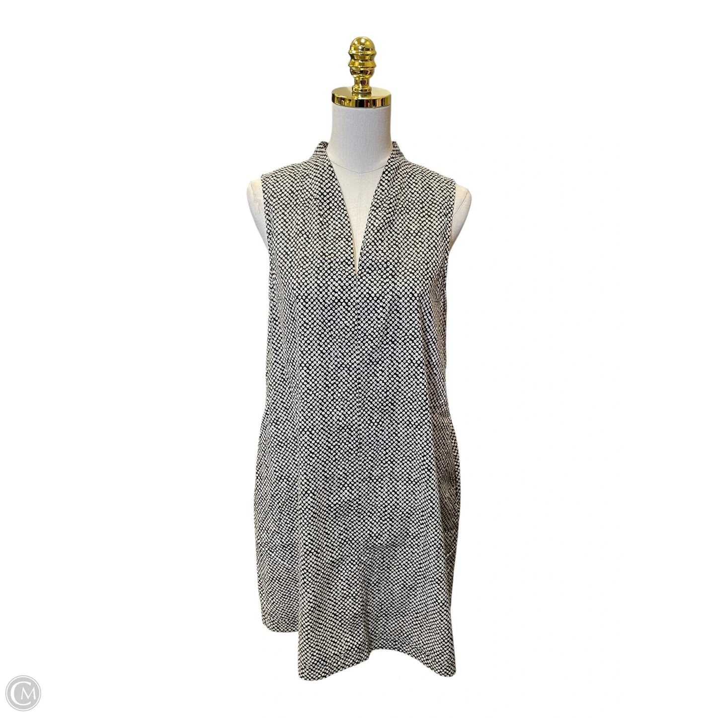 Dress Casual Midi By Eileen Fisher In Black & White, Size: M