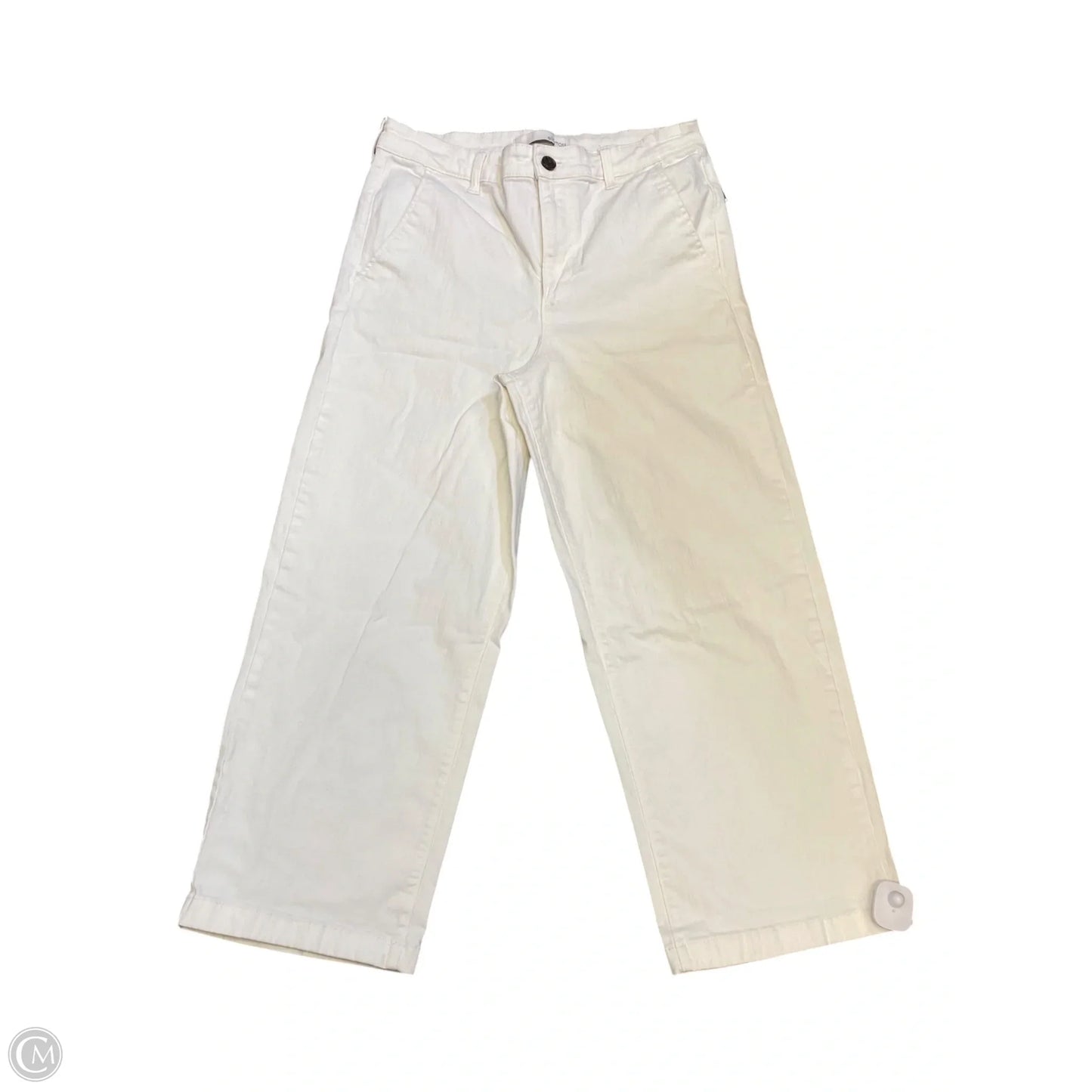 Jeans Straight By Ella Moss In White Denim, Size: 10