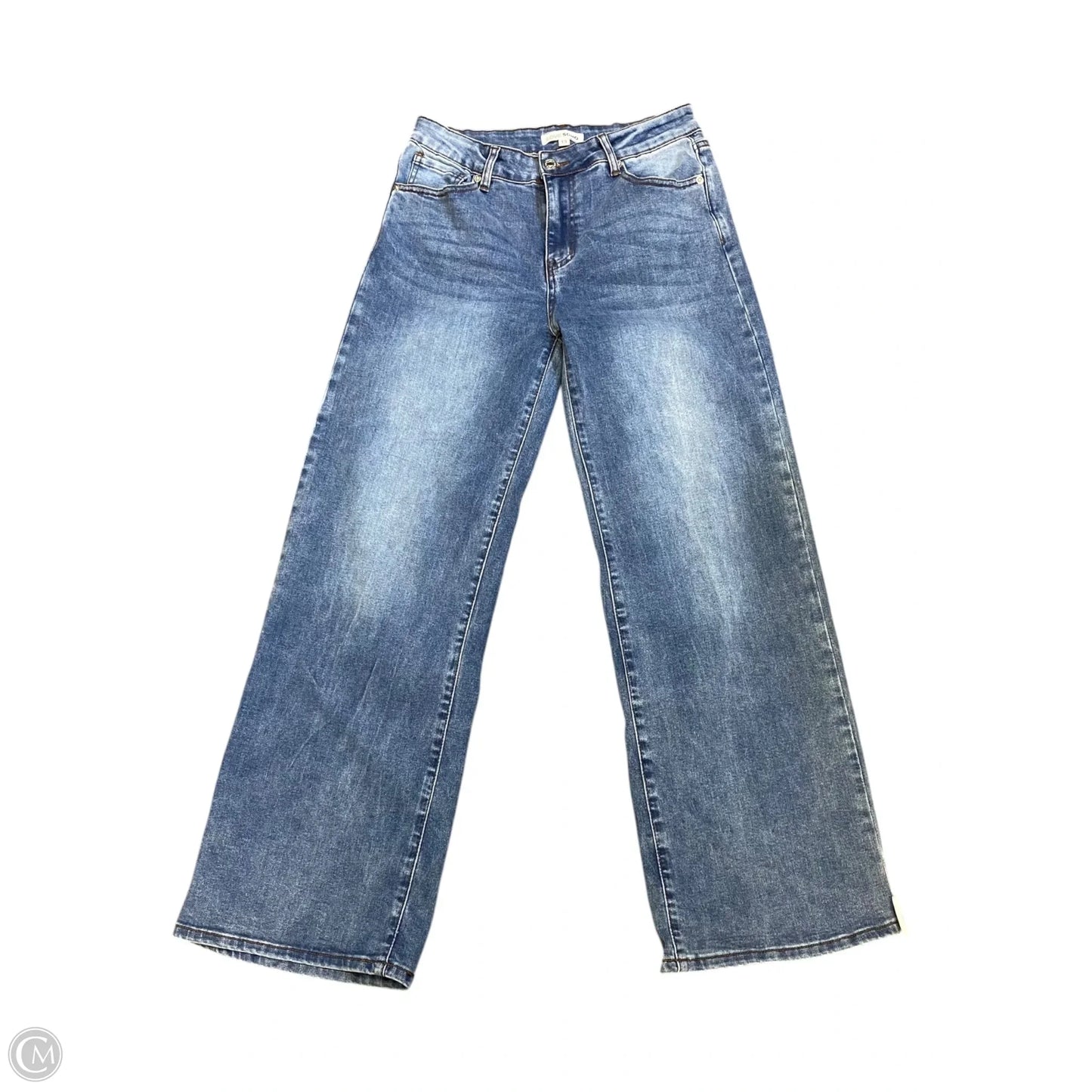 Jeans Wide Leg By Clothes Mentor In Blue Denim, Size: 12