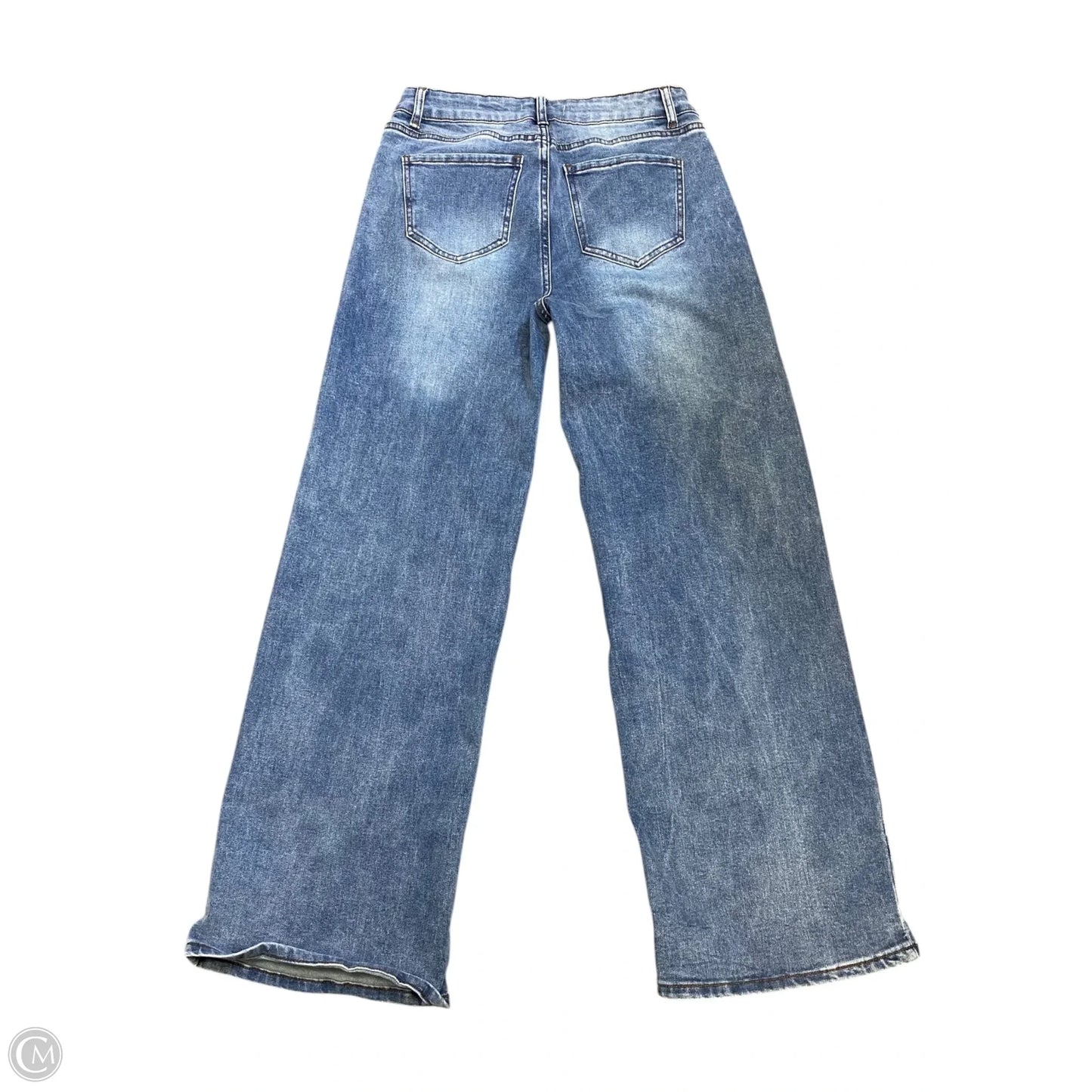 Jeans Wide Leg By Clothes Mentor In Blue Denim, Size: 12